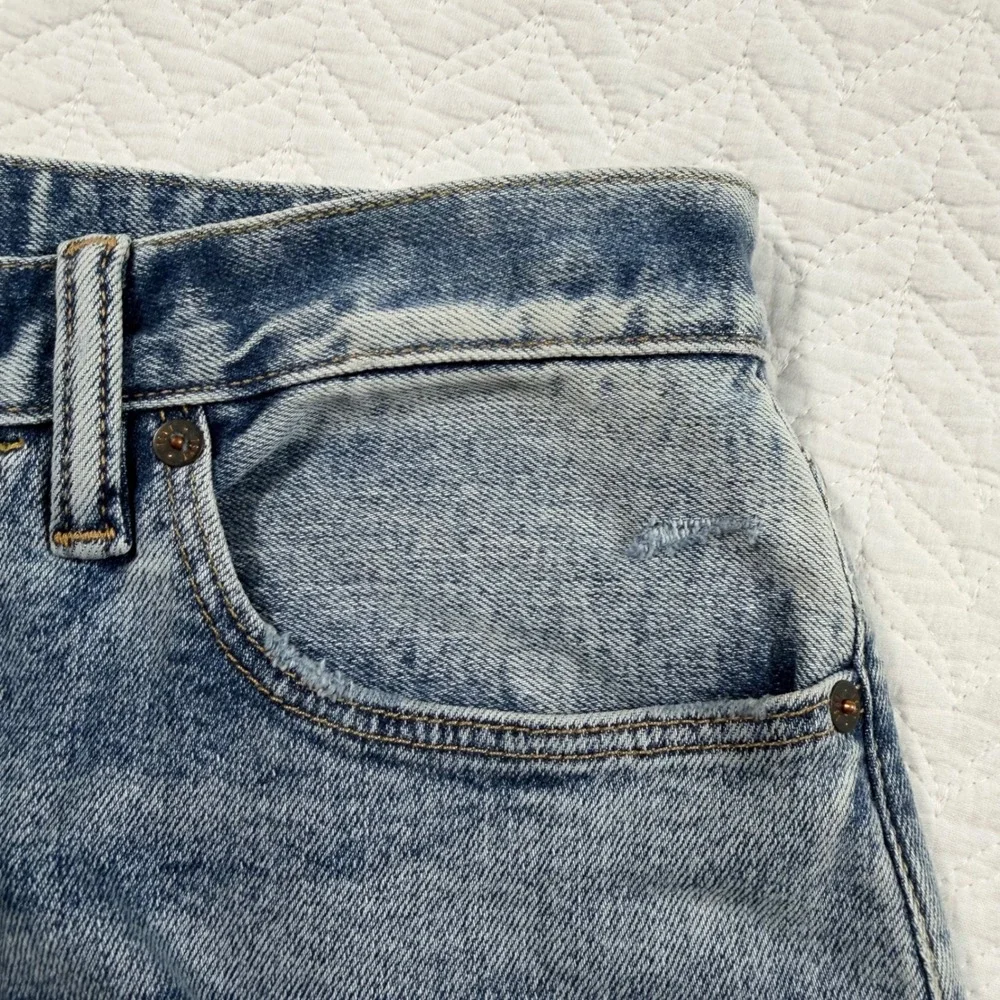 Todd‎ Snyder Slim Fit Stretch Destroyed Jeans Med Indigo 31x32 JE099457-BL43 NWT